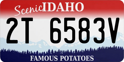 ID license plate 2T6583V