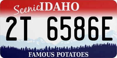 ID license plate 2T6586E