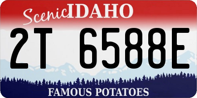 ID license plate 2T6588E