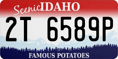 ID license plate 2T6589P