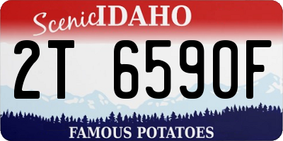 ID license plate 2T6590F
