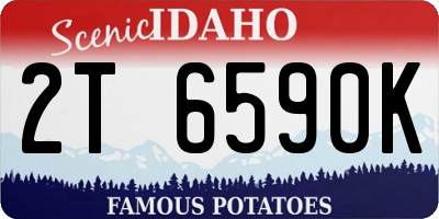 ID license plate 2T6590K