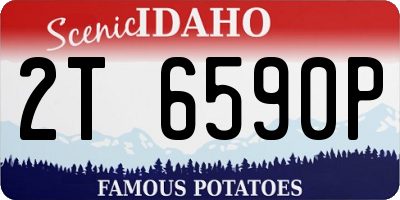 ID license plate 2T6590P