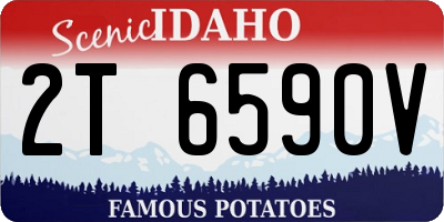 ID license plate 2T6590V