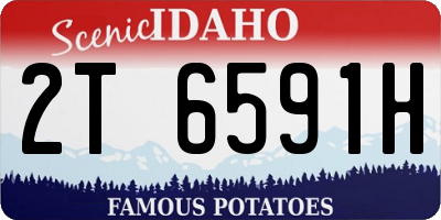 ID license plate 2T6591H
