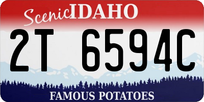 ID license plate 2T6594C