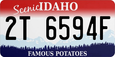 ID license plate 2T6594F
