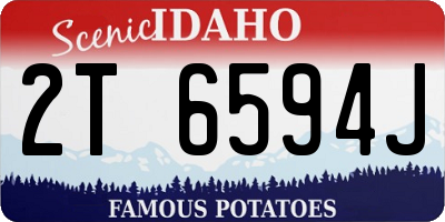 ID license plate 2T6594J