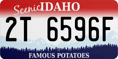 ID license plate 2T6596F