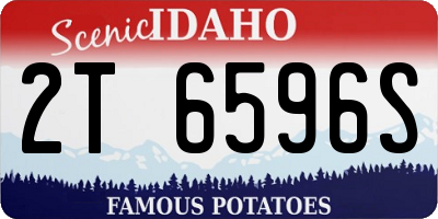 ID license plate 2T6596S