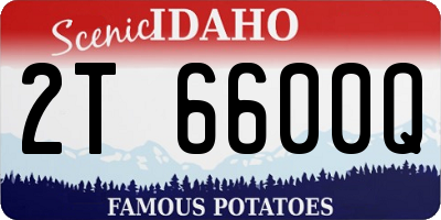 ID license plate 2T6600Q