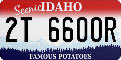 ID license plate 2T6600R