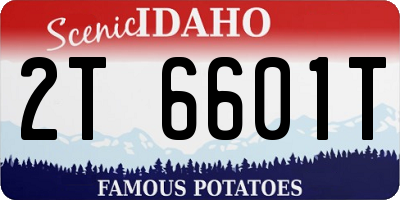 ID license plate 2T6601T