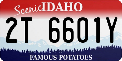 ID license plate 2T6601Y