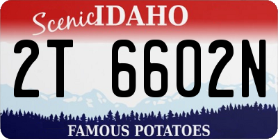 ID license plate 2T6602N