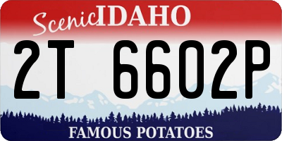 ID license plate 2T6602P