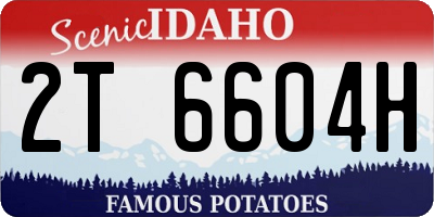 ID license plate 2T6604H