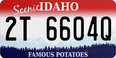 ID license plate 2T6604Q