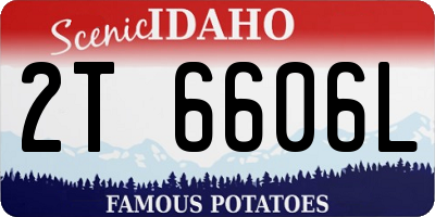 ID license plate 2T6606L