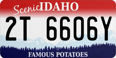 ID license plate 2T6606Y