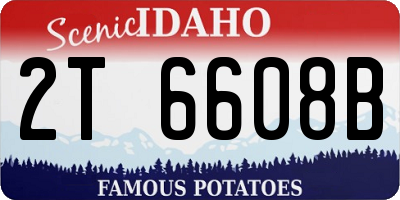 ID license plate 2T6608B