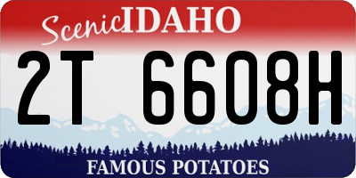 ID license plate 2T6608H