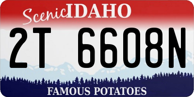 ID license plate 2T6608N