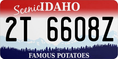 ID license plate 2T6608Z