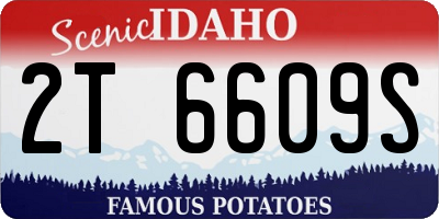 ID license plate 2T6609S