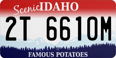 ID license plate 2T6610M