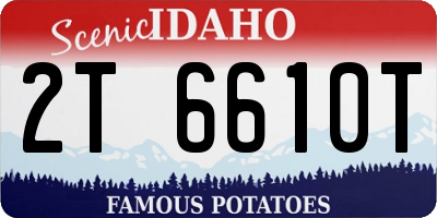 ID license plate 2T6610T