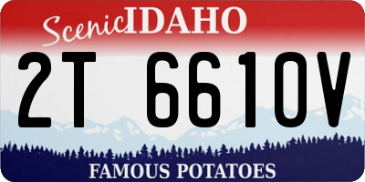 ID license plate 2T6610V