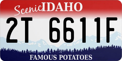 ID license plate 2T6611F