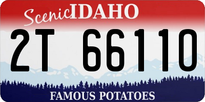 ID license plate 2T6611O