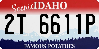 ID license plate 2T6611P
