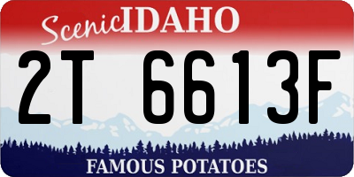 ID license plate 2T6613F