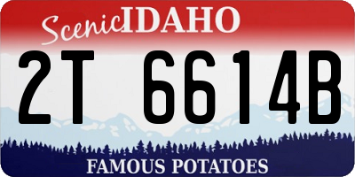 ID license plate 2T6614B