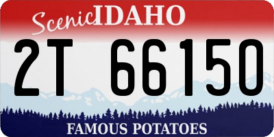 ID license plate 2T6615O