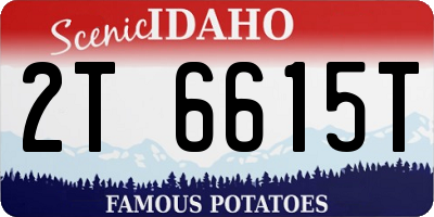 ID license plate 2T6615T