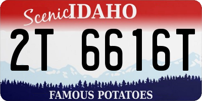 ID license plate 2T6616T