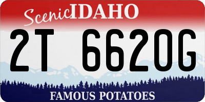 ID license plate 2T6620G