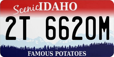 ID license plate 2T6620M