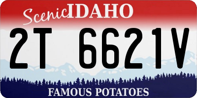 ID license plate 2T6621V