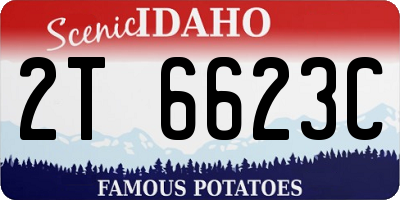 ID license plate 2T6623C