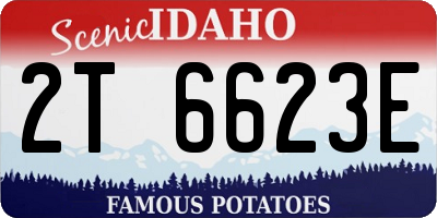ID license plate 2T6623E