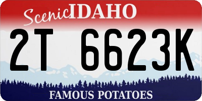 ID license plate 2T6623K