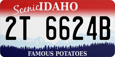 ID license plate 2T6624B