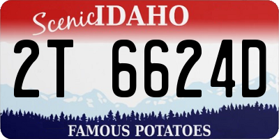 ID license plate 2T6624D