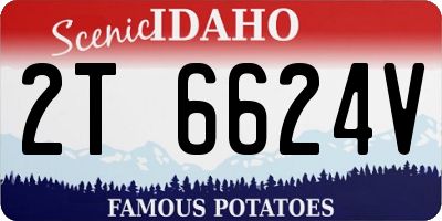 ID license plate 2T6624V