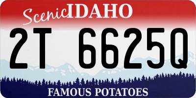 ID license plate 2T6625Q